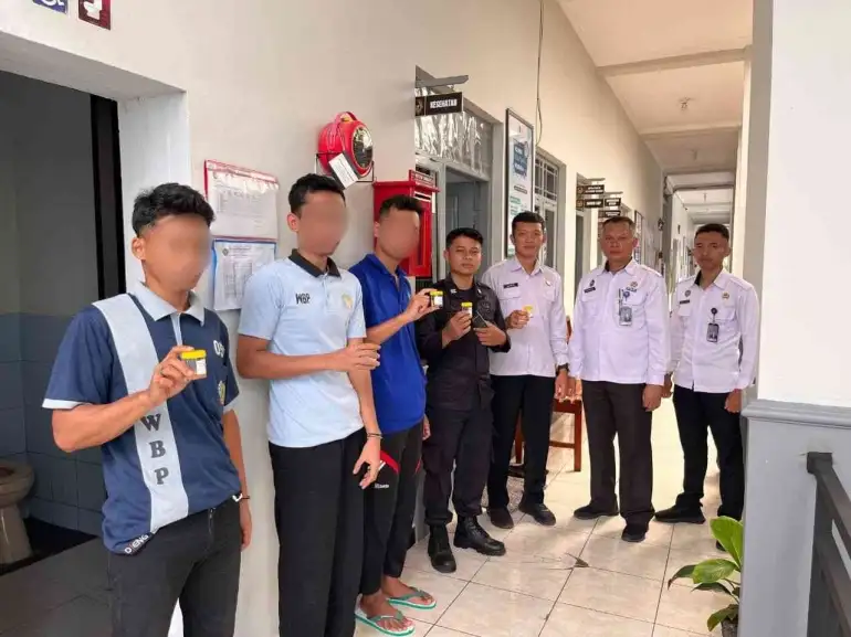 Rutan Banjarnegara Lakukan Tes Urine Mendadak untuk Wujudkan Lingkungan Bebas Narkoba